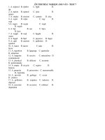 ÔN THI TRẮC NGHIỆM ANH VĂN - TEST 7 ppt