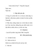 Giáo án địa lý lớp 9 - Vùng bắc trung bộ docx