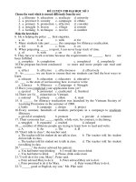 ĐỀ LUYỆN THI ĐẠI HỌC SỐ 3 pdf