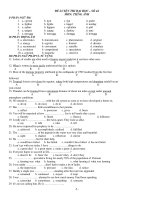 ĐỀ LUYỆN THI ĐẠI HỌC – SỐ 44 MÔN: TIẾNG ANH pptx