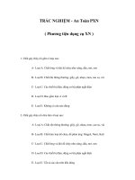 TRẮC NGHIỆM - An Toàn PXN ( Phương tiện dụng cụ XN ) docx