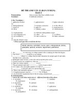 ĐỀ THI ANH VĂN 12 (BAN CƠ BẢN) TEST 5 potx