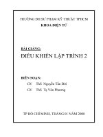 BÀI GIẢNG ĐIỀU KHIỂN LẬP TRÌNH 2 - CHƯƠNG I: PLC S7-300 doc