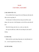 Giáo án chương trình mới: Lớp lá Chủ đề: CUỘN TRÒN....CUỘN KHÉO doc