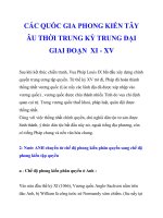 CÁC QUỐC GIA PHONG KIẾN TÂY ÂU GIAI ĐOẠN XI - XV_4 ppt