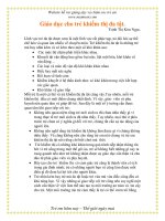 Giáo án cho trẻ khiếm thị: Giáo dục cho trẻ khiếm thị đa tật. pot