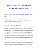 SỰ RA ÐỜI CỦA CHỦ NGHĨA CỘNG SẢN KHOA HỌC pps