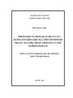Trích chọn tự động quan hệ cố vấn - hướng dẫn khoa học dựa trên mô hình đồ thị xác suất phụ thuộc thời gian và thử nghiệm đánh giá