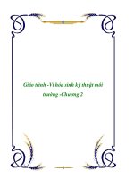 Giáo trình -Vi hóa sinh kỹ thuật môi trường -Chương 2 ppt