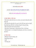 CHỦ ĐỀ: BÉ LUÔN GIỮ GÌN SỨC KHỎE BẢN THÂN pdf