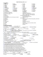 TEST TO EVALUATE ( 1-5 ) pot