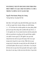 BÁO CÁO KHOA HỌC: 