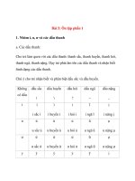 Chữ cái cho bé vào lớp 1: Bài 5: Ôn tập phần 1 potx