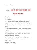 Đạo đức:Đề bài:ĐOÀN KẾT VỚI THIẾU NHI QUỐC TẾ (Phần 1) doc