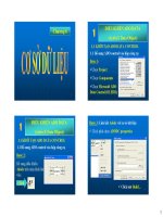 bài giảng lập trình kỹ thuật chương 6 cơ sở dữ liệu