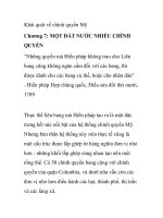 Khái quát về chính quyền Mỹ - Chương 7: MỘT ĐẤT NƯỚC NHIỀU CHÍNH QUYỀN doc