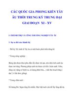 CÁC QUỐC GIA PHONG KIẾN TÂY ÂU GIAI ĐOẠN XI - XV_1 ppsx