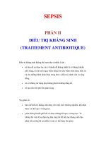 SEPSISPHẦN II ĐIỀU TRỊ KHÁNG SINH ppsx