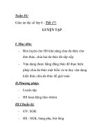 Giáo án đại số lớp 8 - Tiết 17: LUYỆN TẬP pdf