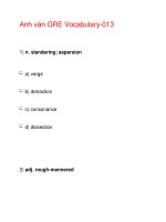 Anh văn GRE Vocabulary-013 doc