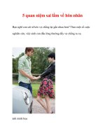 5 quan niệm sai lầm về hôn nhân doc