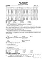 ĐỀ THI TRẮC NGHIỆM MÔN Tiếng Anh 12 - Mã đề thi 132 potx