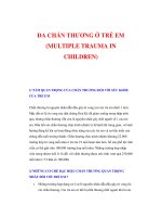 ĐA CHẤN THƯƠNG Ở TRẺ EM (MULTIPLE TRAUMA IN CHILDREN) pps