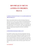 HEN PHẾ QUẢN TRẺ EM (ASTHMA IN CHILDREN) PHẦN II pptx