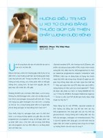 ĐIỀU TRỊ U XƠ TỬ CUNG BẰNG THUỐC GIÚP CẢI THIỆN CUỘC SỐNG ppt