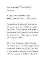 Lược sử ngoại giao VN các thời trước Chương bảyNGOẠI GIAO THỜI LÊ MẠC – potx