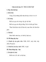 Giáo án tin học 10 - Tiết 41: BÀI TẬP ppsx