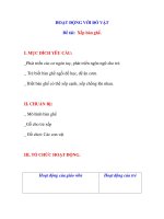 Đề tài: Xếp bàn ghế pot