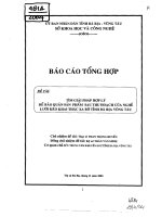 Tìm giải pháp hợp lý để bảo quản sản phẩm sau thu hoạch của nghề lưới kéo khai thác xa bờ tỉnh Bà Rịa Vũng Tàu