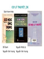 CƠ HỌC LÝ THUYẾT - Tĩnh học doc