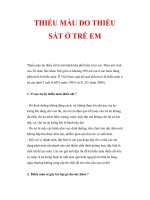 THIẾU MÁU DO THIẾU SẮT Ở TRẺ EM pdf