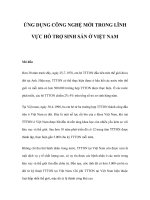 ỨNG DỤNG CÔNG NGHỆ MỚI TRONG LĨNH VỰC HỖ TRỢ SINH SẢN Ở VIỆT NAM pot