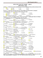 BÀI LUYỆN THI TỐT NGHIỆP - TEST 5 MÔN:TIẾNG ANH ppt