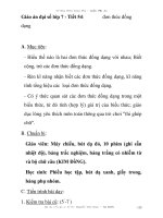 Giáo án đại số lớp 7 - Tiết 54: đơn thức đồng dạng pdf