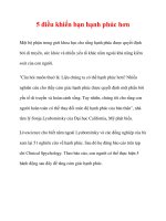 5 điều khiến bạn hạnh phúc hơn potx