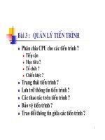 Bài giảng hệ điều hành : QUẢN LÝ TIẾN TRÌNH part 1 pot