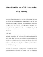 Quan điểm hiện nay về hội chứng buồng trứng đa nang pot