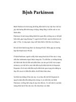 Bệnh Parkinson pptx