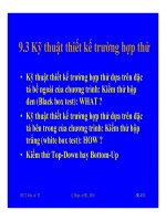 Bài giảng công nghệ phần mềm : Kiểm thử và Bảo trì part 3 pdf