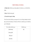 Bé học phụ âm ghép: Bài 10: Bài học với chữ Qu pptx