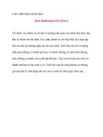 CÂU CHUYỆN GIÁO DỤC HAI THỎI KẸO SÔ-CÔ-LA ppsx