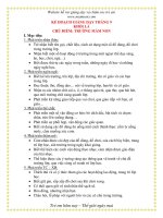 Giáo án giảng dạy khối lớp Lá: CHỦ ĐIỂM: TRƯỜNG MẦM NON pot