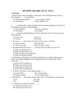 ĐỀ KIỂM TRA HỌC KỲ II - Test 4 pdf