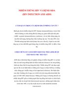 NHIỄM TRÙNG HIV VÀ BỆNH SIDA ppt
