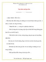 Giáo án chương trình mới: Lớp lá Trại chăn nuôi gia cầm pdf