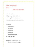 Giáo án chương trình đổi mới CHỦ ĐỀ: LỄ GIÁNG SINH ĐỀ TÀI: NHỮNG CHIẾC NÓN XINH ppsx